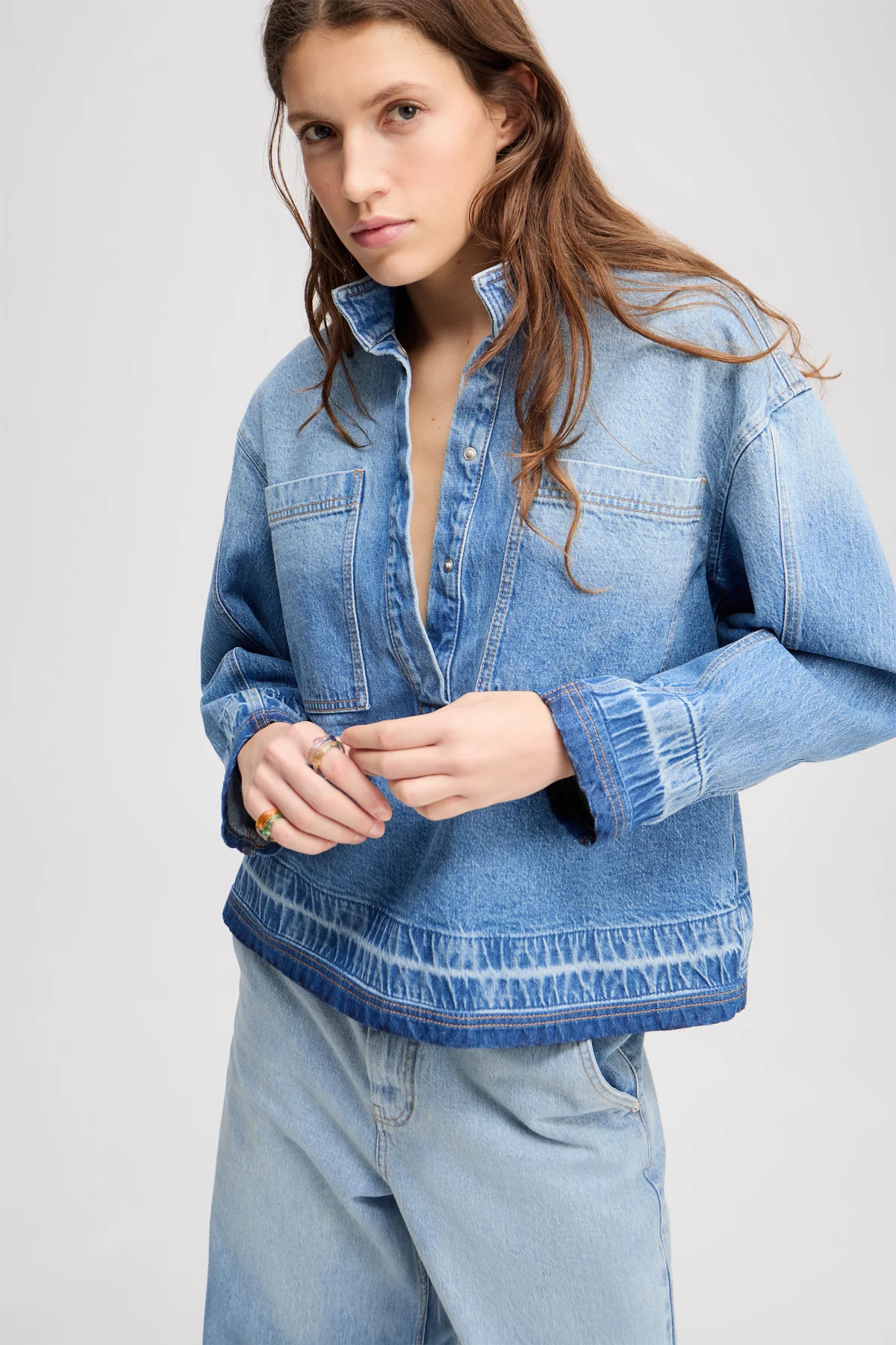 MUNTHE - Denim Top