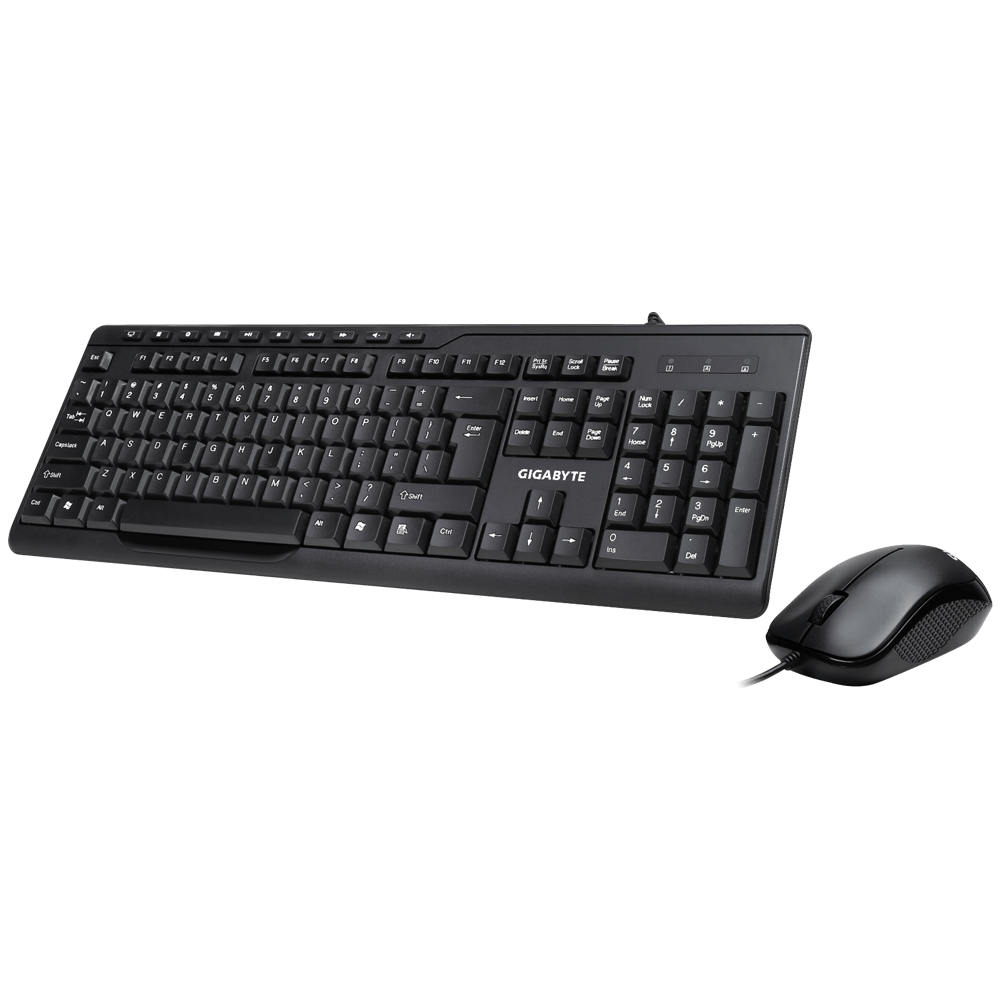 GIGABYTE KM6300 Wired USB  Set - Desktop Keyboard & Mouse