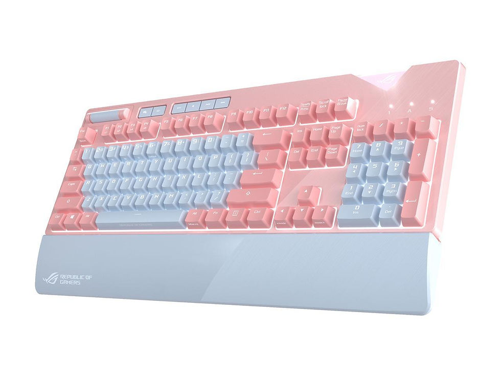 Thumbnail: ASUS ROG Strix Flare PNK Limited Edition Gaming Keyboard, Cherry MX Red