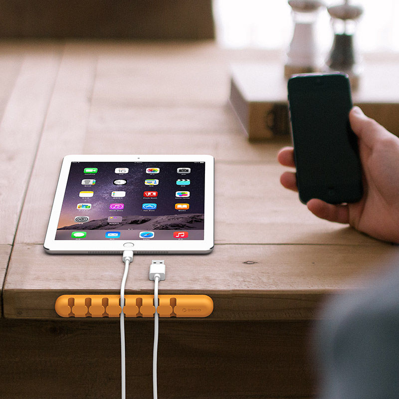 Thumbnail: Orico 7 Slot Desktop Cable Tie/Clip