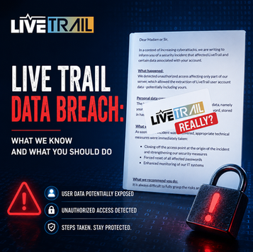 Live Trail tracking app data breach