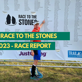 Ultra runner Andy Hood at the start of Race to the Stones