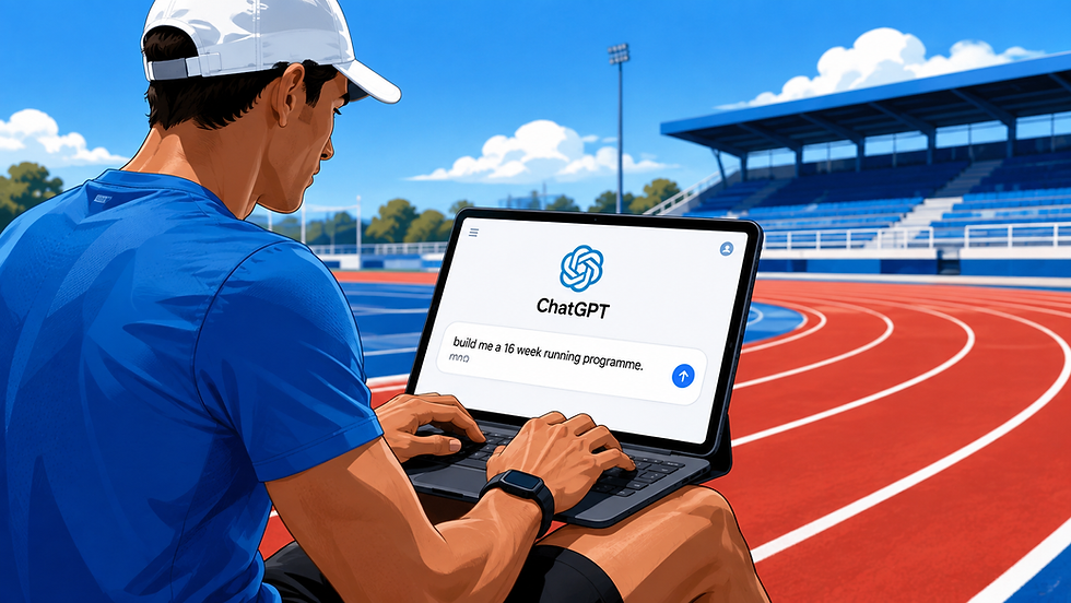 runner creating a running programme in ChatGPT