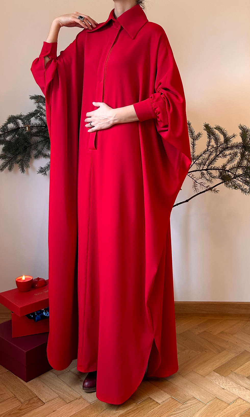 Thumbnail: Red Yali Kaftan