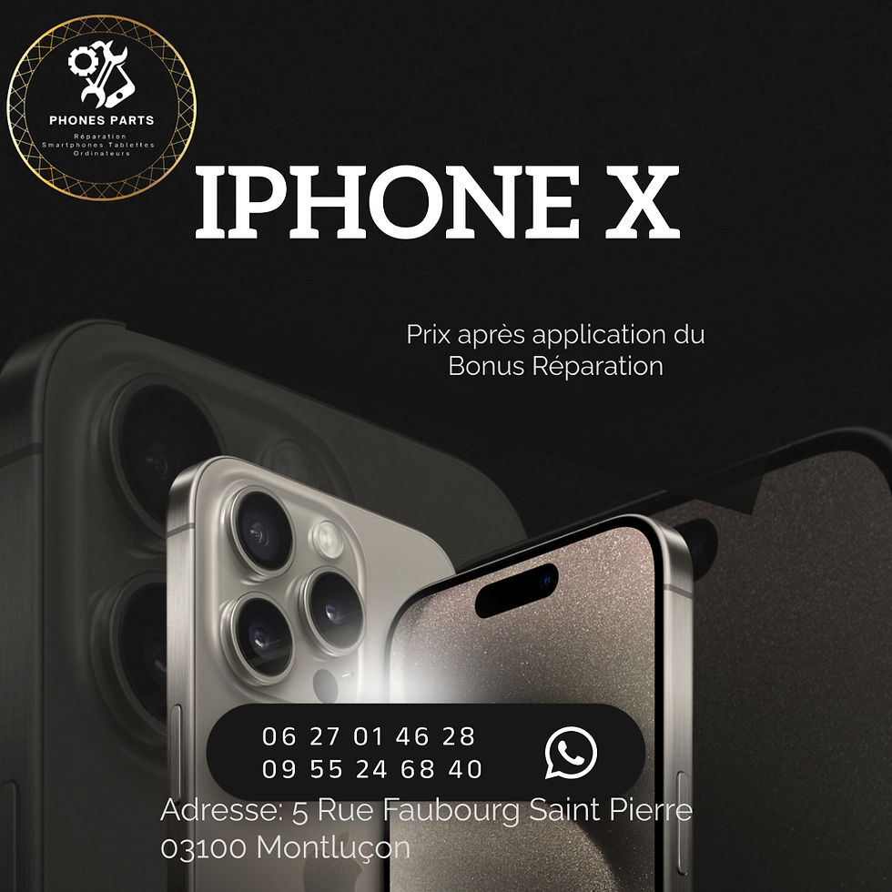 Réparation écran iphone X