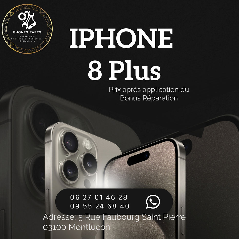Réparation écran iphone 8 Plus