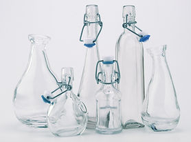 Bouteille en verre d'eau