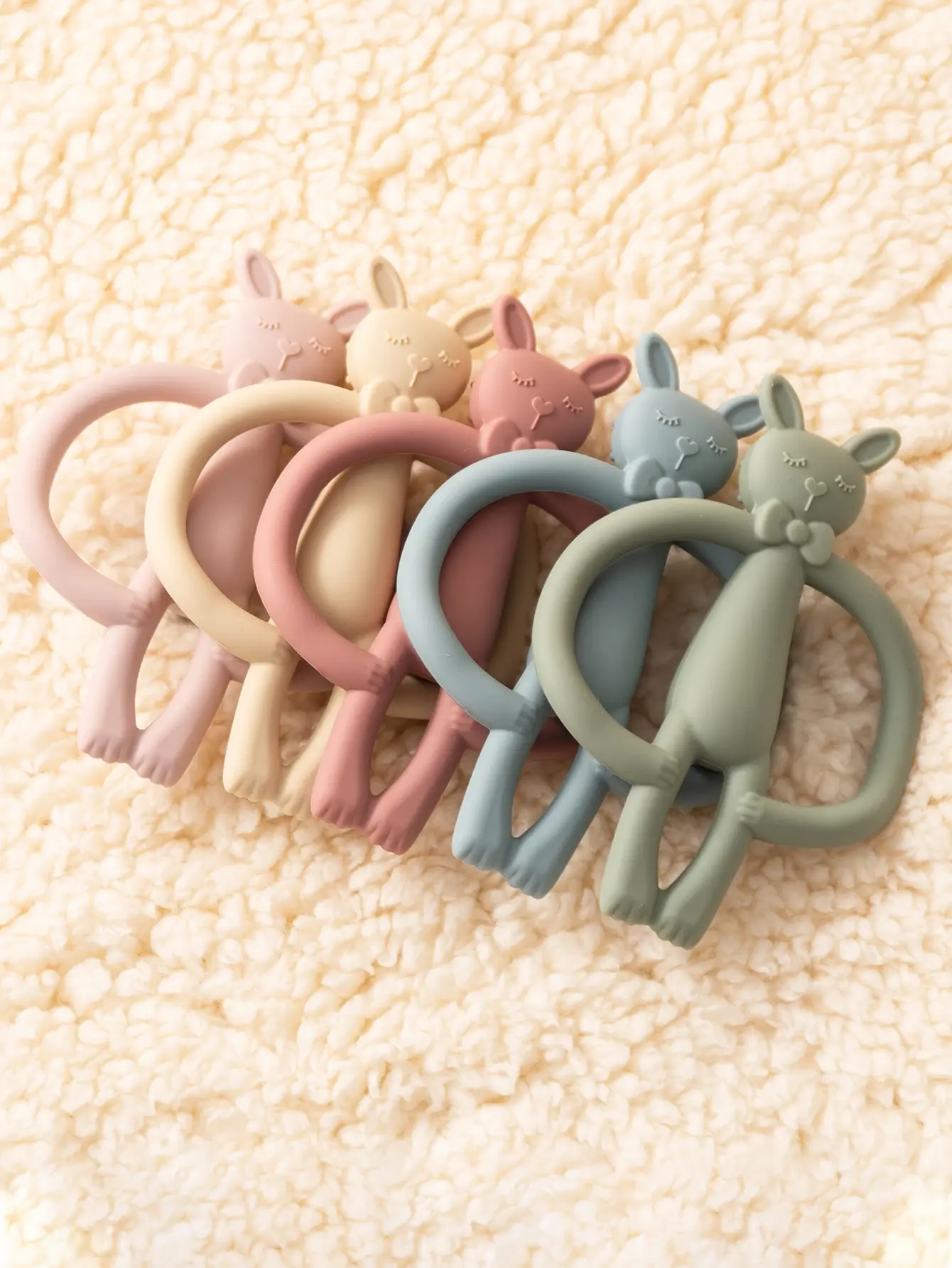 Color Kids 1PCS Silicone Teether Toys Baby Nursing Teether Gifts