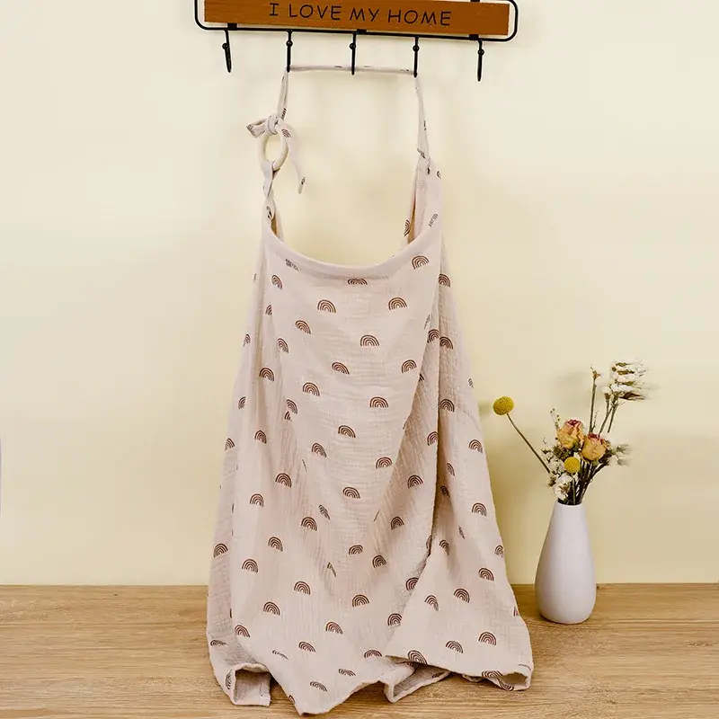 Thumbnail: Breathable Baby Nursing Cover Maternity Breastfeeding Cover Cotton