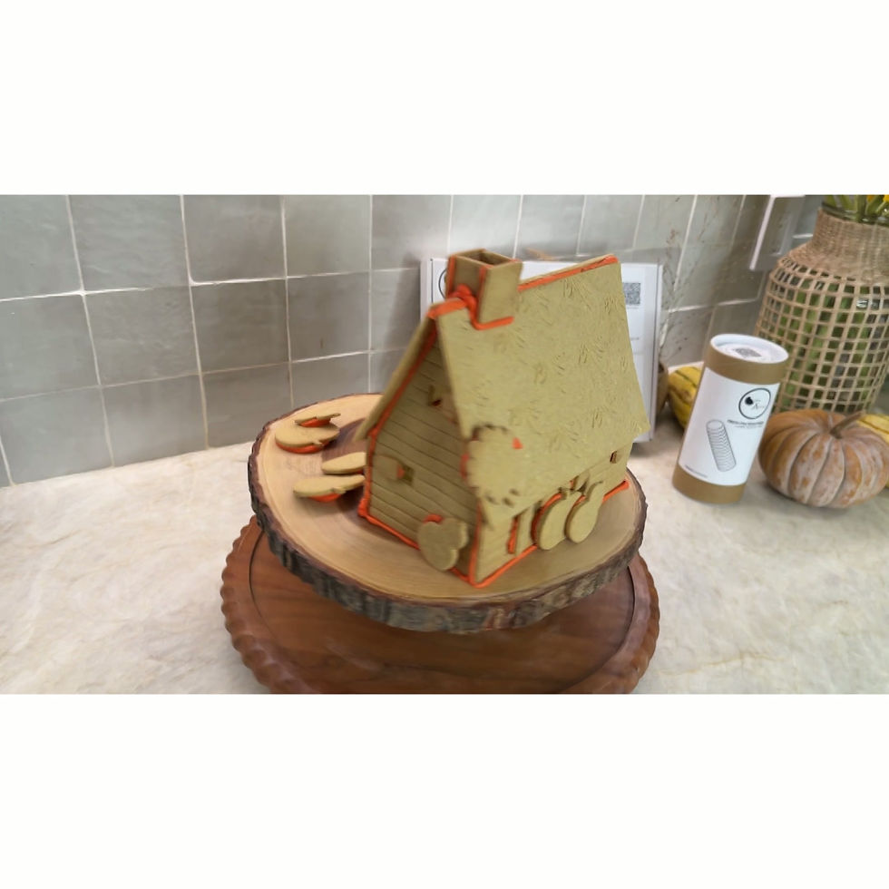 Thumbnail: Pilgrim Pad Cookie House made with Edible Architect Cookie Cutter Construction Set