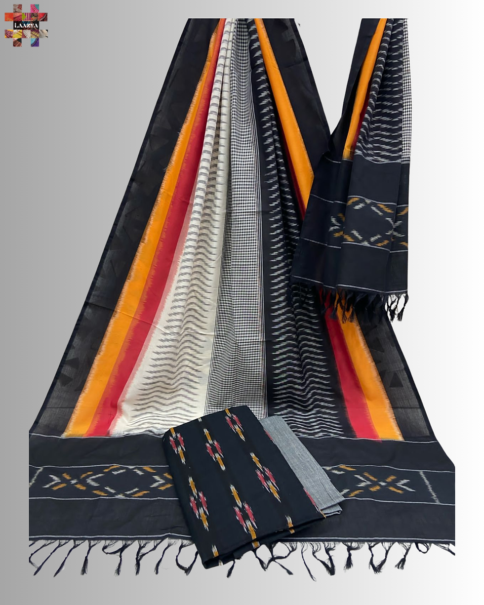 Pieza de traje sin coser de doble ikkat mercerizado