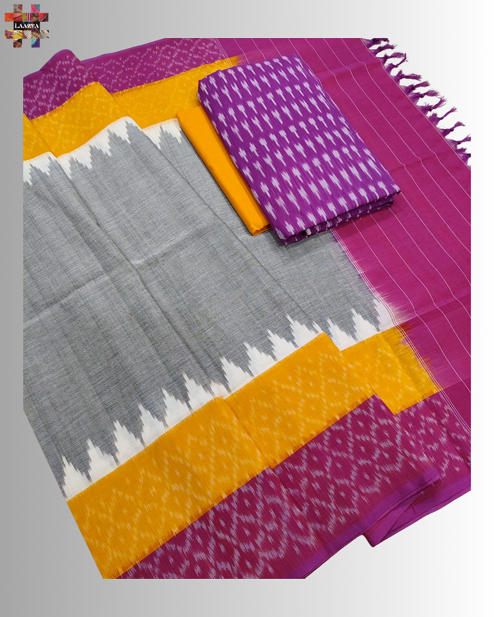 Pieza de traje sin coser de doble ikkat mercerizado