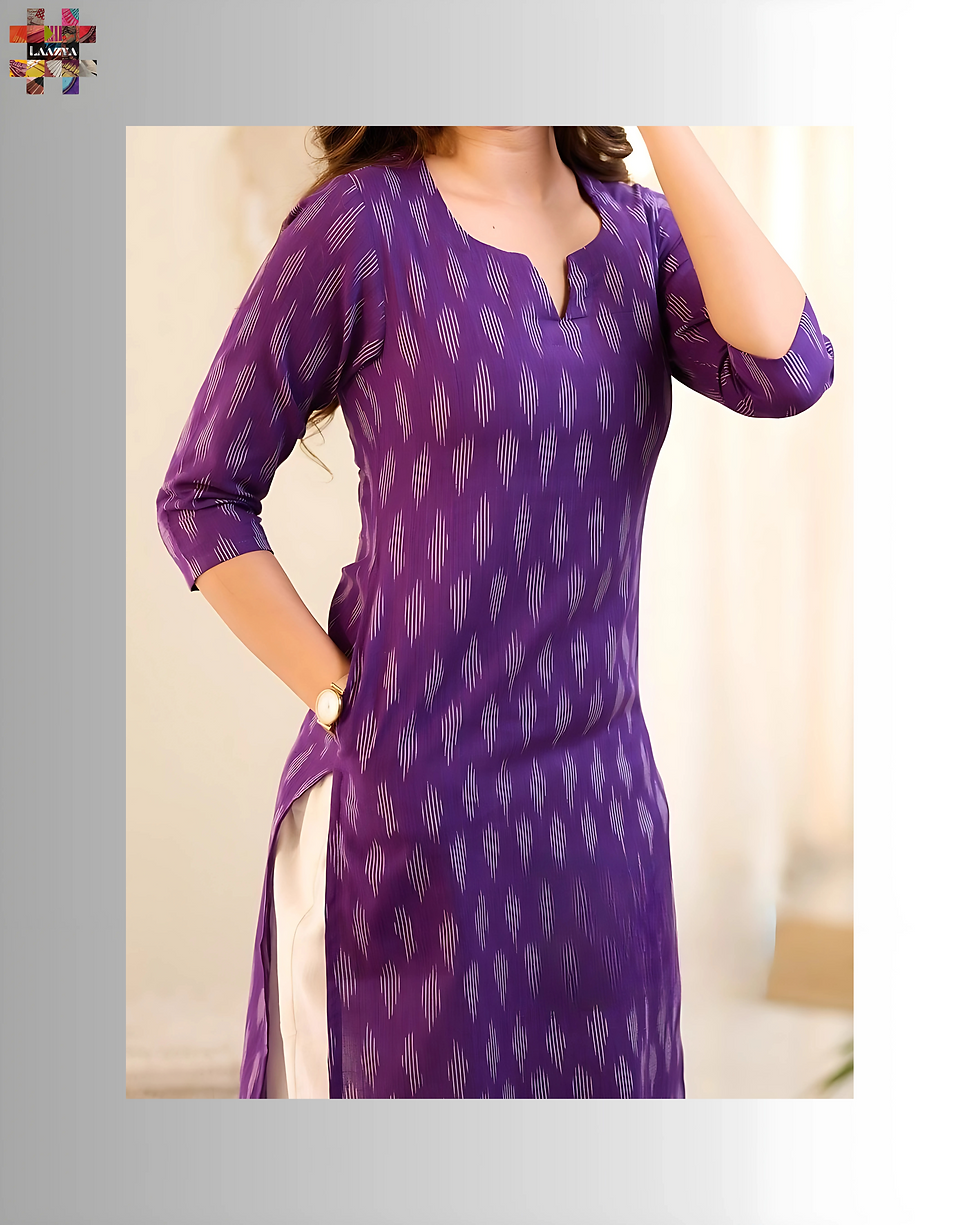 Pochampally Ikat Kurtis cosidos