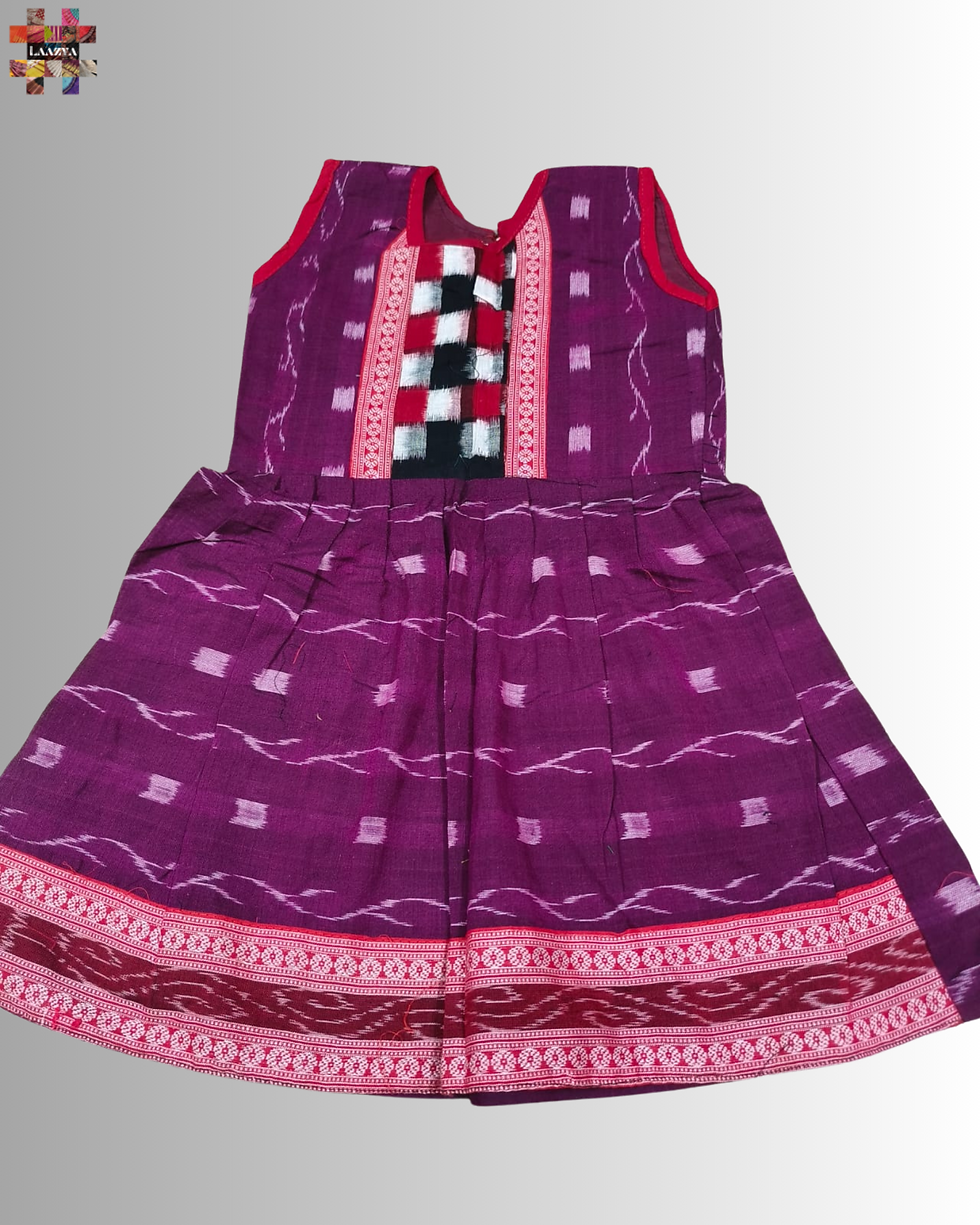 Sambalpuri Handloom Frock for kids
