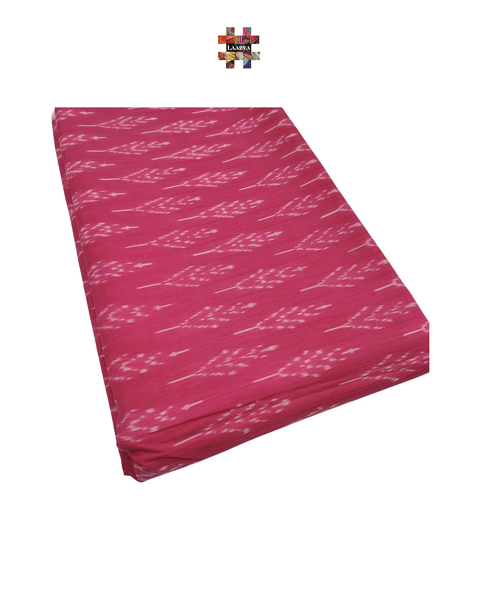 Thumbnail: Handwoven Ikkat Cotton Night wear NW012