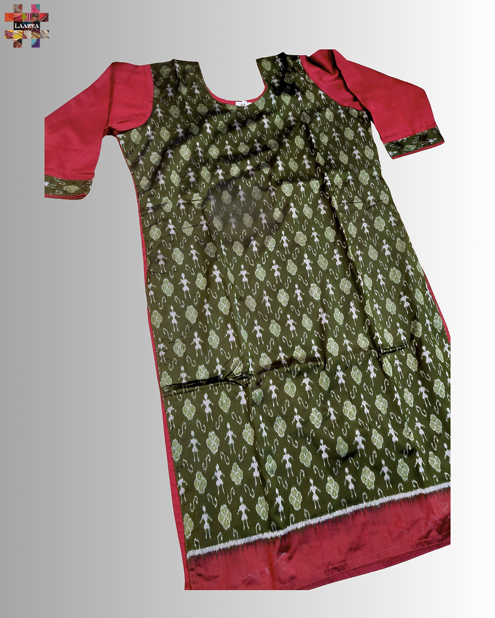 Kurtis cosidos de seda Sambalpuri