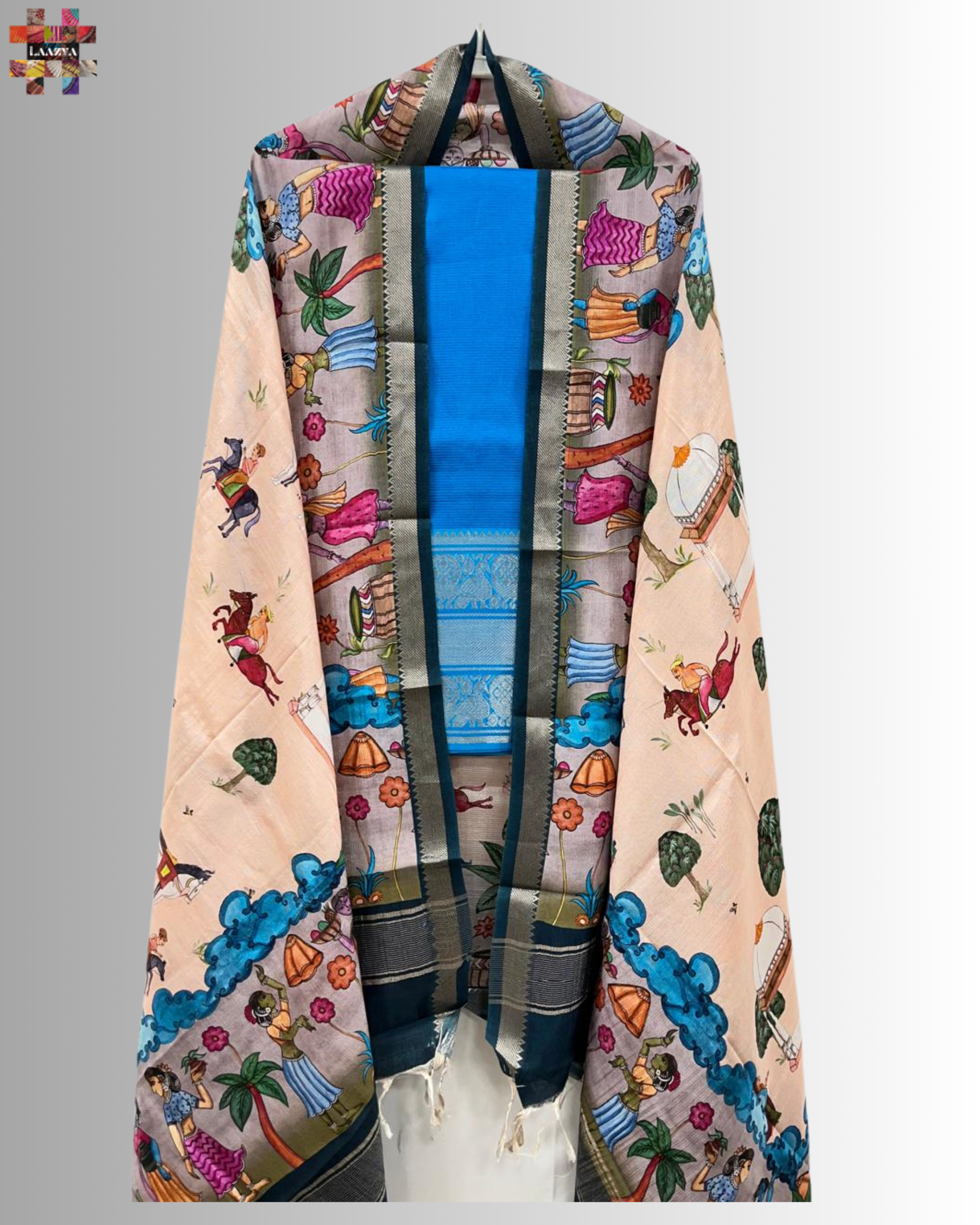 Mangalagiri Semi Silk Unstitched Dress Material