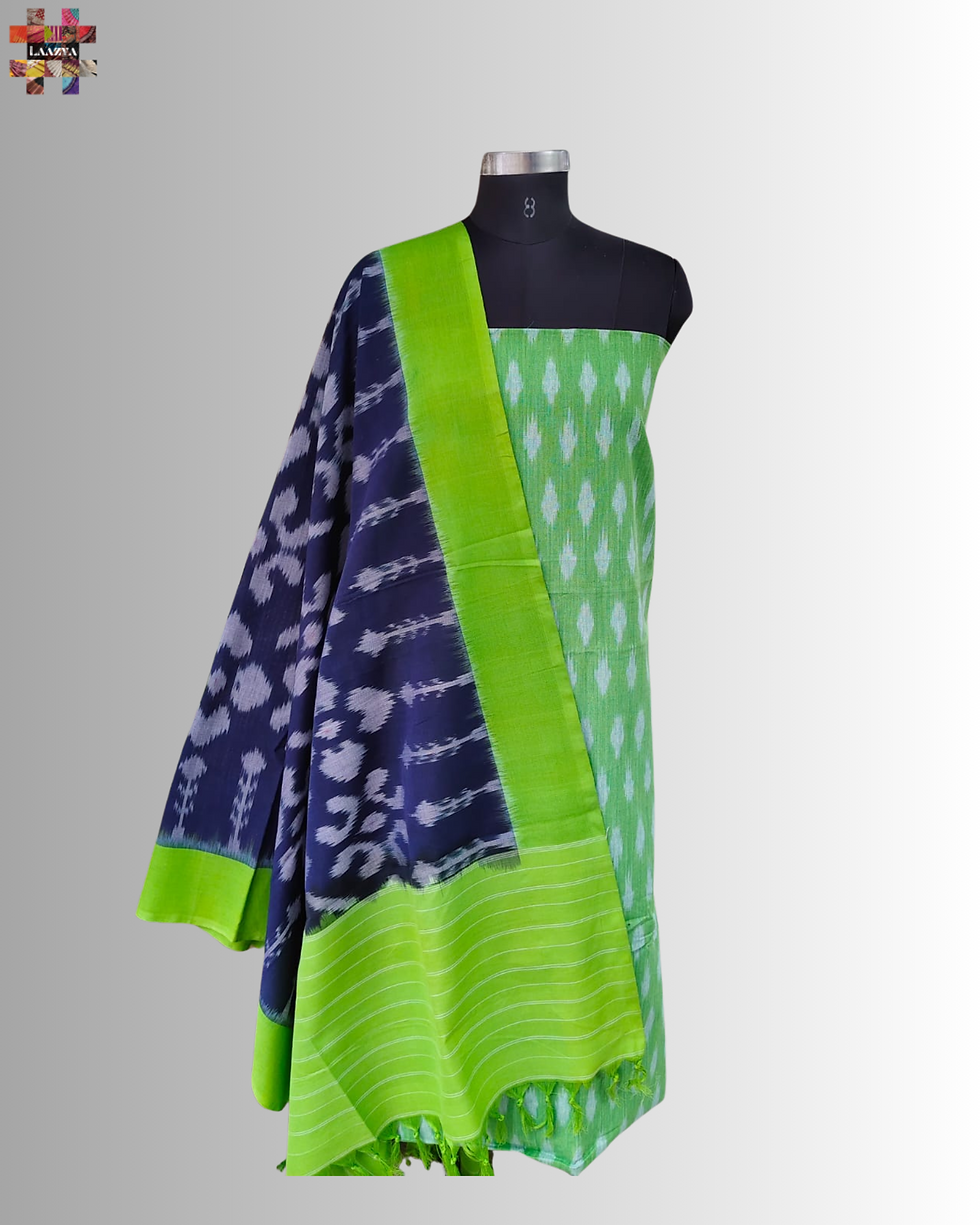 Pieza de traje sin coser de doble ikkat mercerizado