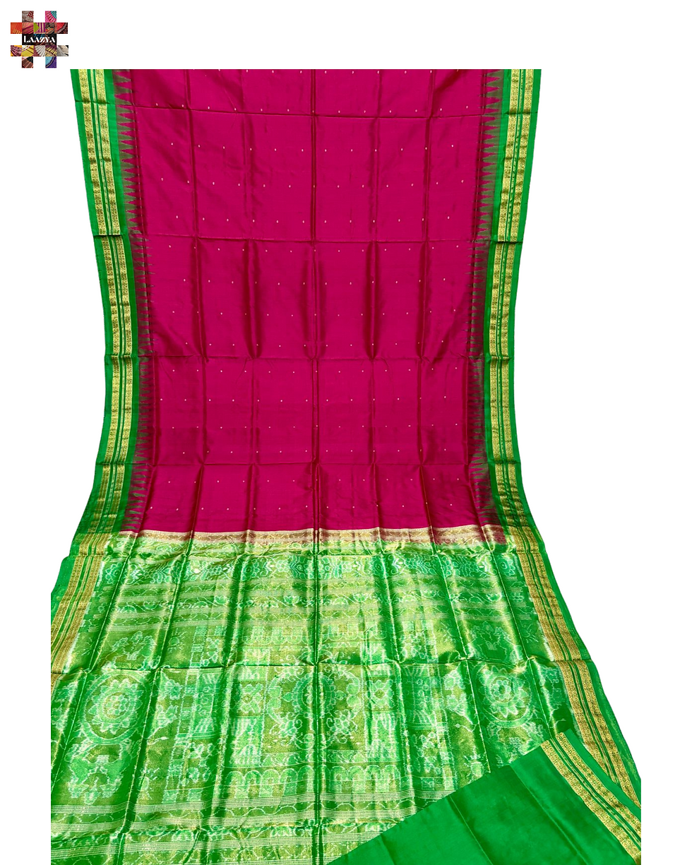 Sambalpuri Pure Half Tissue Patta Saree SAR005