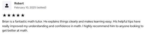 Teacher Brian 5 star Review
