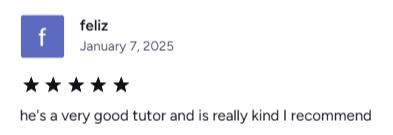 Teacher Brian 5 star Review