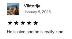 Teacher Brian 5 star Review