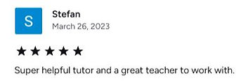 Teacher Brian 5 star Review