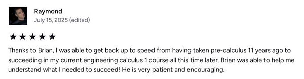 Teacher Brian 5 star Review