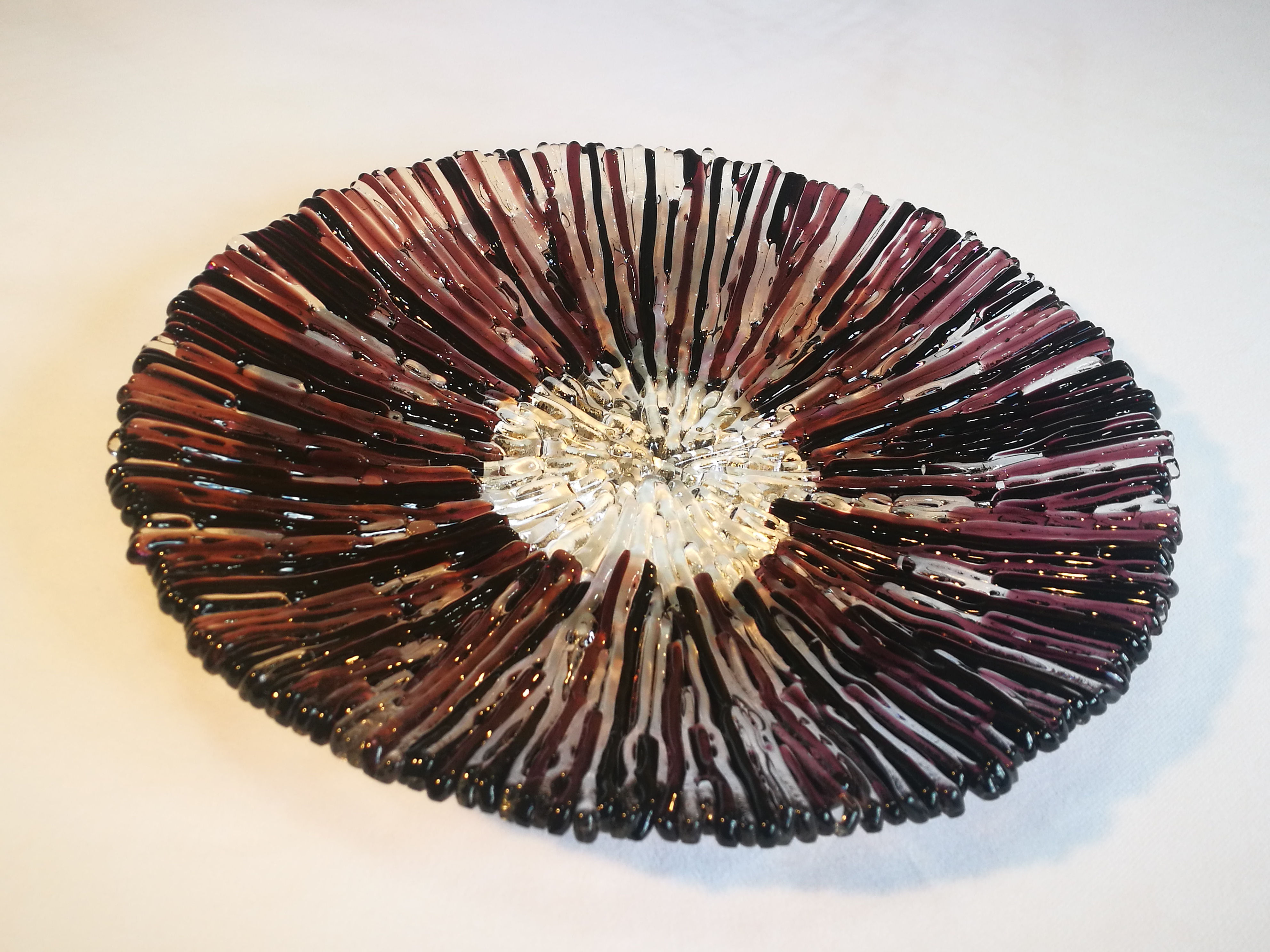 Round Platter - Plum brown