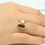 Thumbnail: Natural Pearl and Black Onyx Silver Ring, Raw Stone Ring