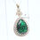 Miniatura: Special Handmade Ottoman Design Emerald 925 Sterling Silver Necklace