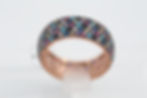 Thumbnail: 5 Lines Multi Color Round Cut Cubic Zirconia Silver Ring, Fashion Design