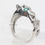 Thumbnail: Jaguar Panther Leopard Cat Cubic Zircon Silver Ring