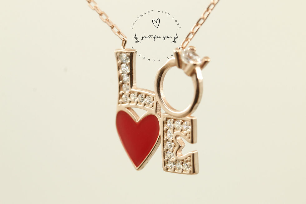 Thumbnail: Love Silver Necklace