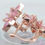 Thumbnail: Pink Lotus Flower Earrings in Rose Sterling Silver,Floral Earrings