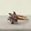 Thumbnail: Purple Lotus Flower Silver Ring