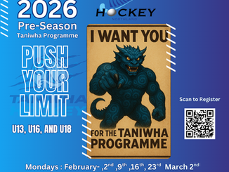 2026 Pre-season Taniwha Hockey Programme , U13, U16, U18