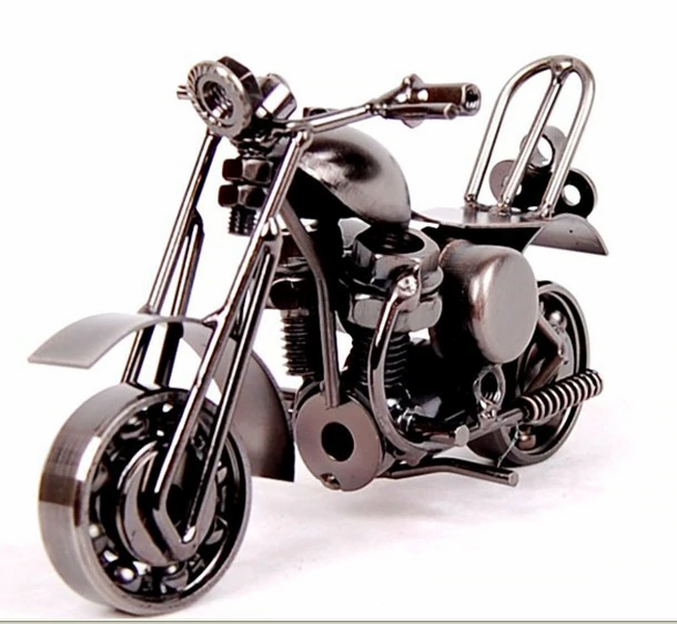 Miniaturbild: VILEAD Handmade Vintage  Motorcycle  Figurine /14 cm