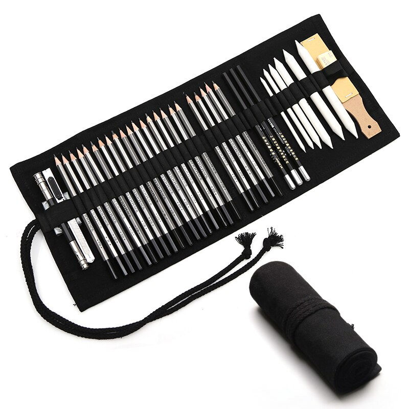 Miniatura: 27/39pcs Sketch  Pencil Pencil Bags for Painter School Students Art Supplies