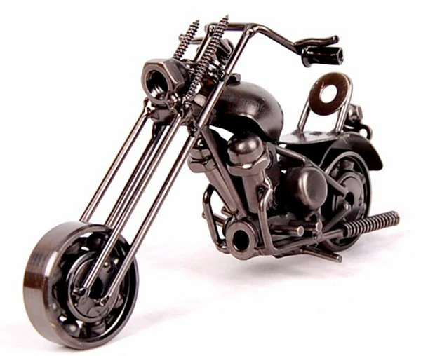 Miniature : VILEAD Handmade Vintage  Motorcycle  Figurine /14 cm