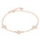 Miniatura: Flower Clover Triple Bracelet Rosegold