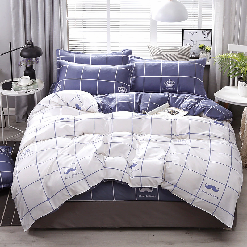 Miniatura: Kawaii Queen Size Bedding /Cotton Sheets/  Quilted  Comforter/ 4 pcs