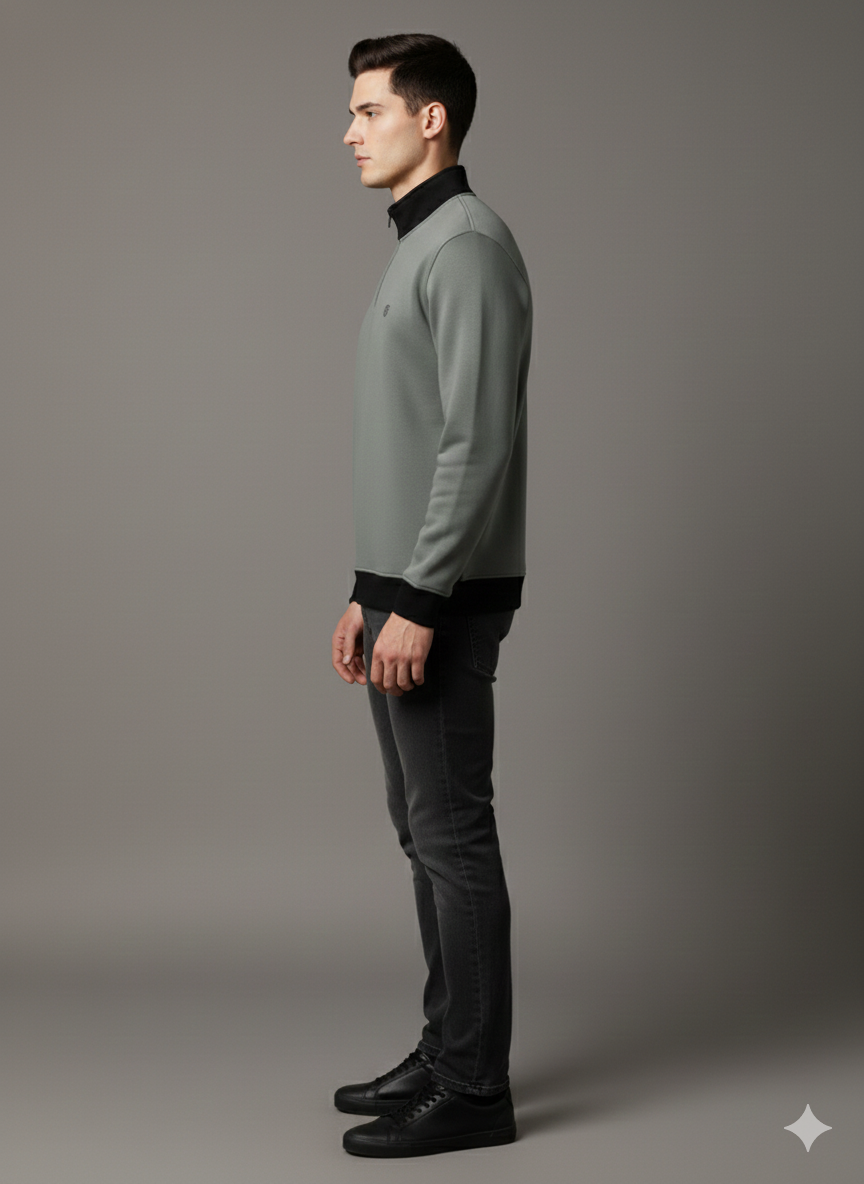 Thumbnail: MEN'S SWEAT SHIRT - FLEECE FABLIC-GSM 320