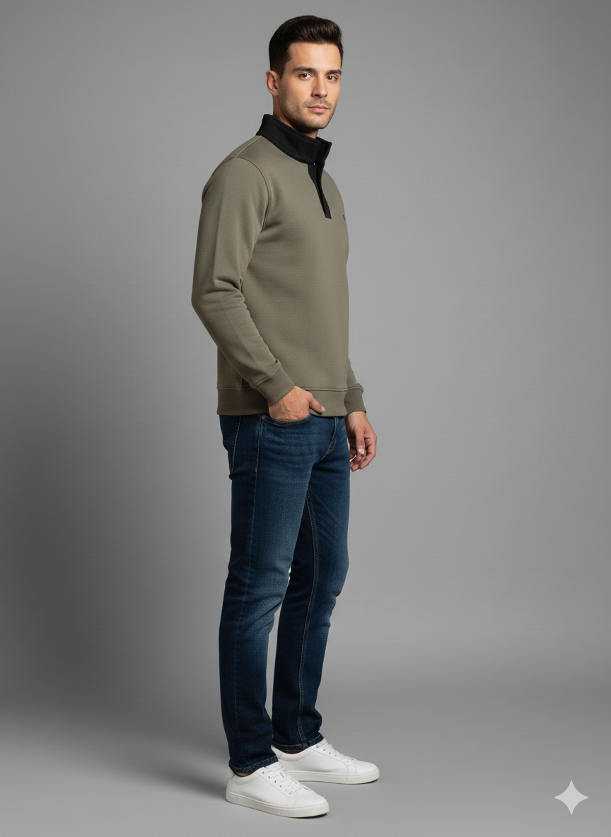 Thumbnail: Men's Sweatshirt -Cotton Fleece 320 gsm