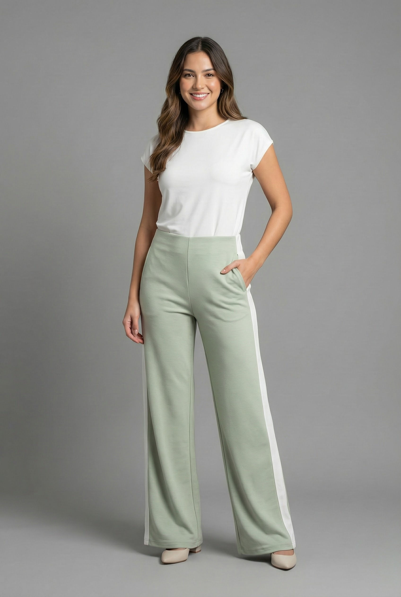 Women's-Ponte Fabric-Trousers