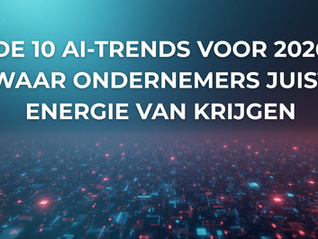 De 10 AI-trends voor 2026 waar ondernemers juist energie van krijgen