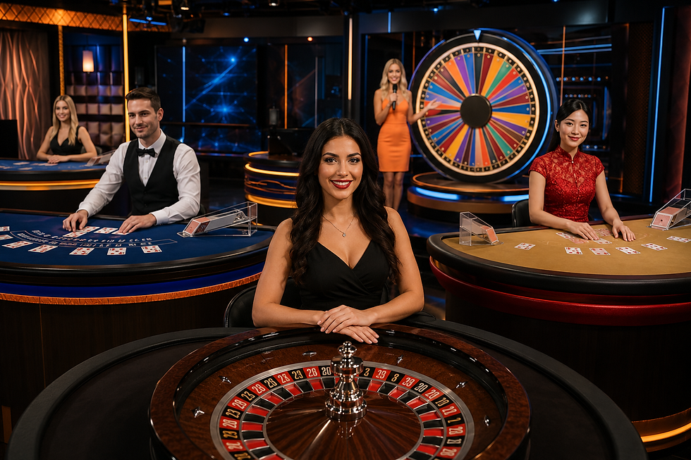 BetKey live casino interface with real-time dealer tables and multiple international studio providers