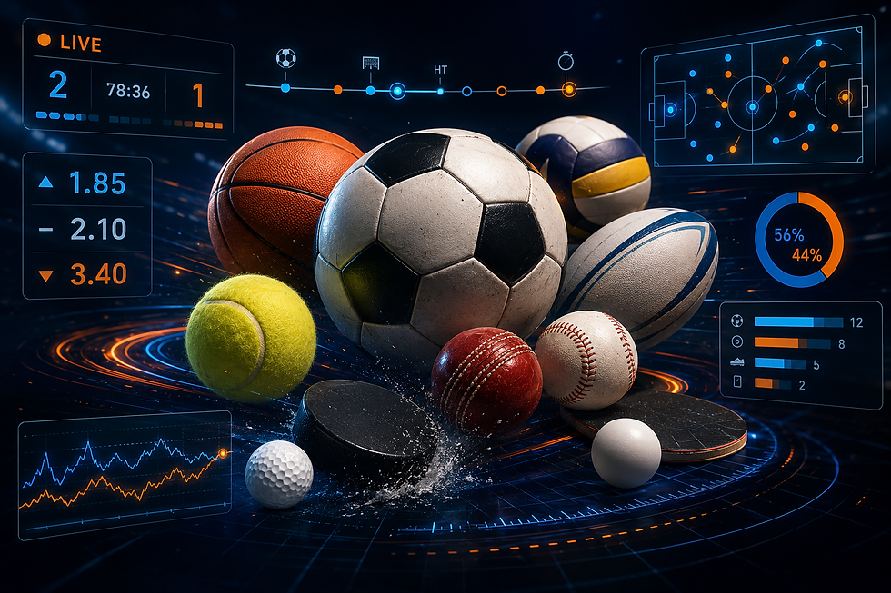 BetKey Sportsbook interface with pre-match and live betting markets across 30+ sports