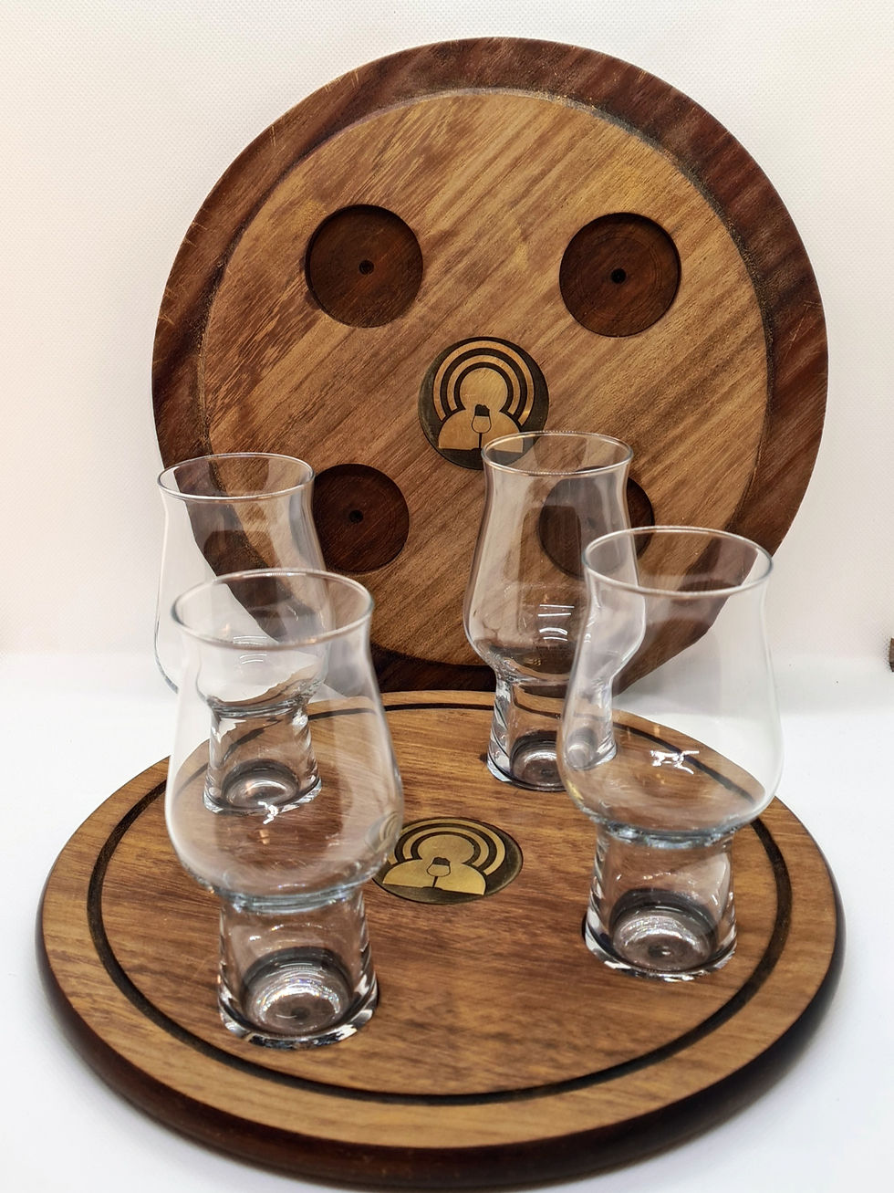 Miniaturbild: Bier Tasting Board mit 4 Gläsern