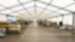 Marquee being used for storage of equipment